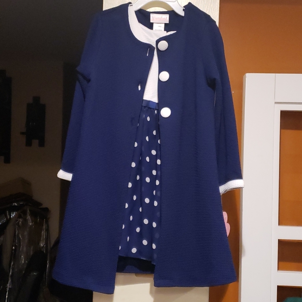 Girl's dress with coat